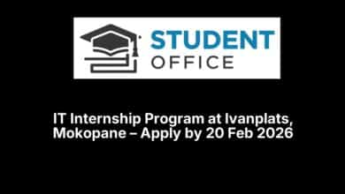 IT Internship Program at Ivanplats, Mokopane – Apply by 20 Feb 2026