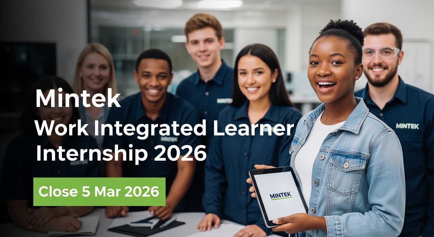 Mintek Work Integrated Learner Internship 2026 – Close 5 Mar 2026
