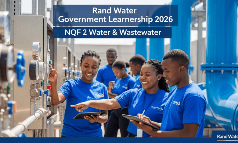 Rand Water Government Learnership 2026 – NQF 2 Water & Wastewater