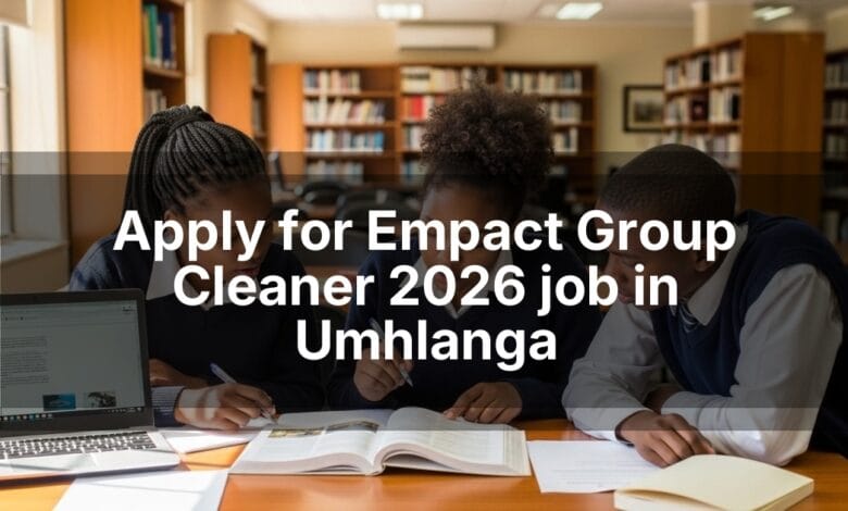Apply for Empact Group Cleaner 2026 job in Umhlanga