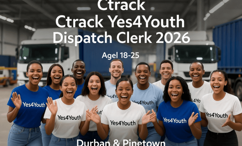 Ctrack YES4Youth Dispatch Clerk 2026 in Durban and Pinetown