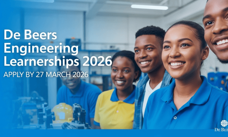 De Beers Engineering Learnerships 2026 – Apply by 27 March 2026