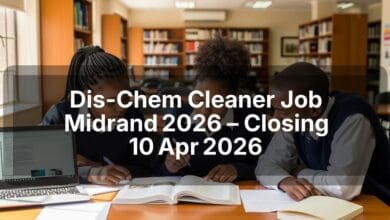 Dis-Chem Cleaner Job Midrand 2026 – Closing 10 Apr 2026