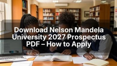 Download Nelson Mandela University 2027 Prospectus PDF – How to Apply
