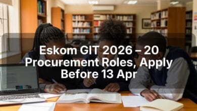 Eskom GIT 2026 – 20 Procurement Roles, Apply Before 13 Apr