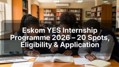 Eskom YES Internship Programme 2026 – 20 Spots, Eligibility & Application