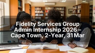 Fidelity Services Group Admin Internship 2026 – Cape Town, 2‑Year, 31 Mar