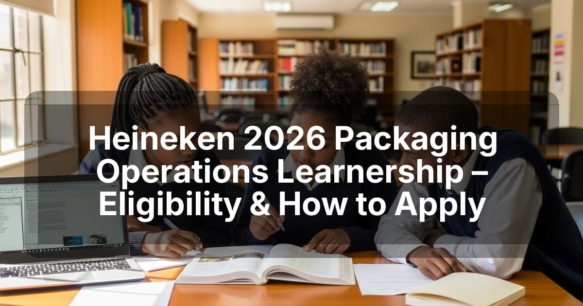 Heineken 2026 Packaging Operations Learnership – Eligibility & How to Apply