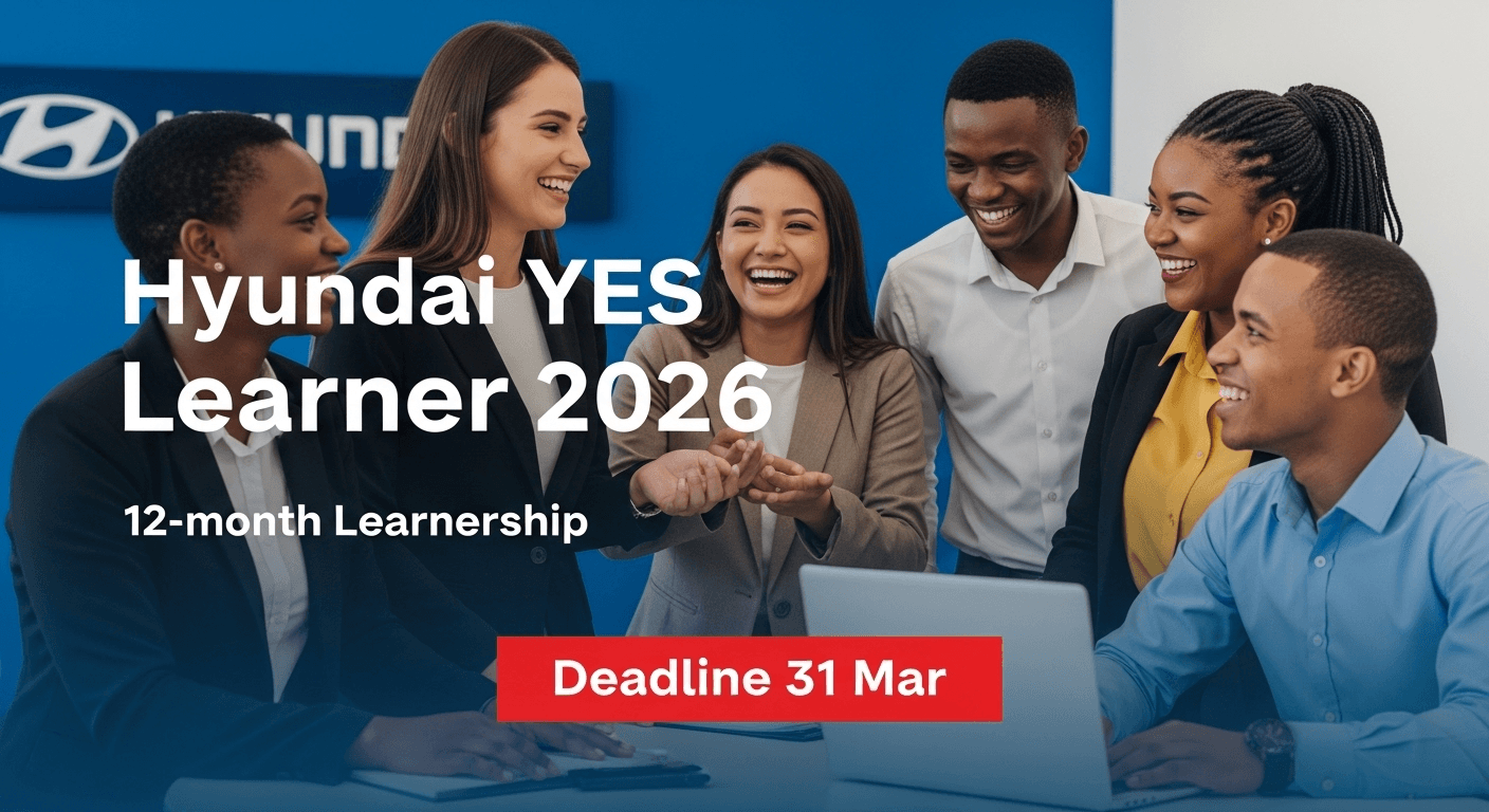 Hyundai YES Learner 2026 – 12‑month Learnership, Deadline 31 Mar