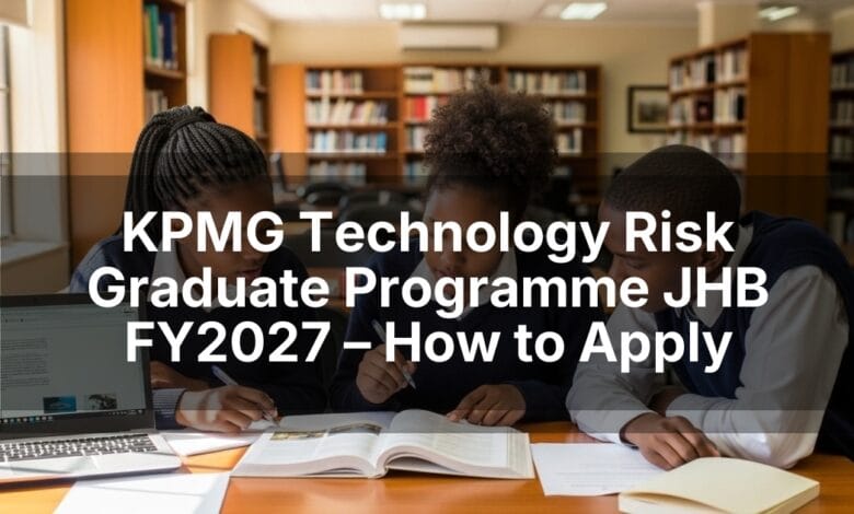 KPMG Technology Risk Graduate Programme JHB FY2027 – How to Apply