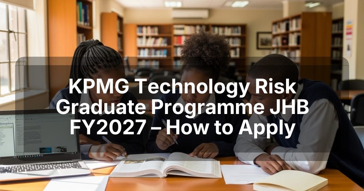 KPMG Technology Risk Graduate Programme JHB FY2027 – How to Apply