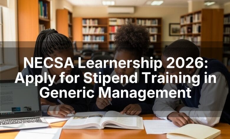 NECSA Learnership 2026: Apply for Stipend Training in Generic Management
