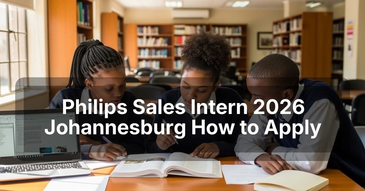 Philips Sales Intern 2026 Johannesburg How to Apply