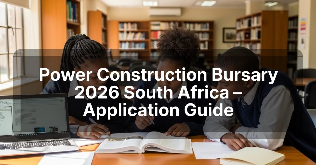 Power Construction Bursary 2026 South Africa – Application Guide
