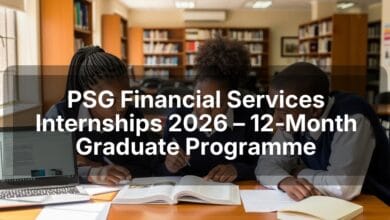 PSG Financial Services Internships 2026 – 12‑Month Graduate Programme