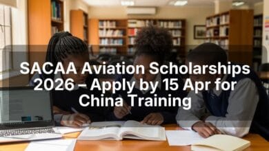 SACAA Aviation Scholarships 2026 – Apply by 15 Apr for China Training