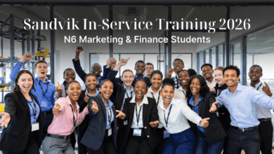 Sandvik In-Service Training 2026 for N6 Marketing and Finance Students