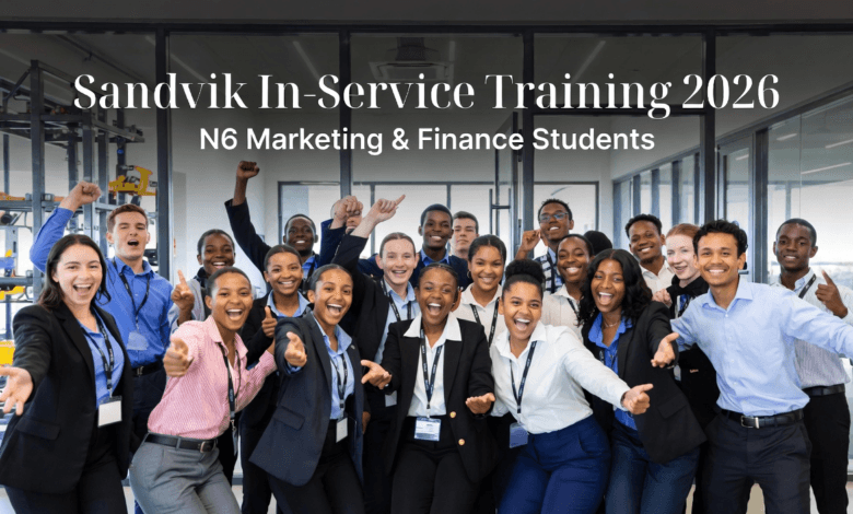 Sandvik In-Service Training 2026 for N6 Marketing and Finance Students