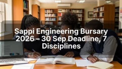 Sappi Engineering Bursary 2026 – 30 Sep Deadline, 7 Disciplines