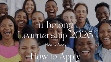 U-Belong Learnership 2026 for South African Youth: How to Apply