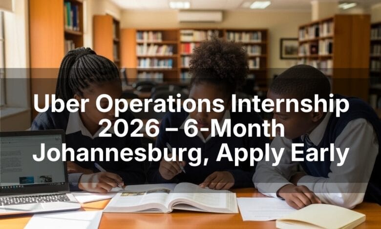 Uber Operations Internship 2026 – 6‑Month Johannesburg, Apply Early