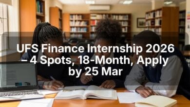 UFS Finance Internship 2026 – 4 Spots, 18‑Month, Apply by 25 Mar