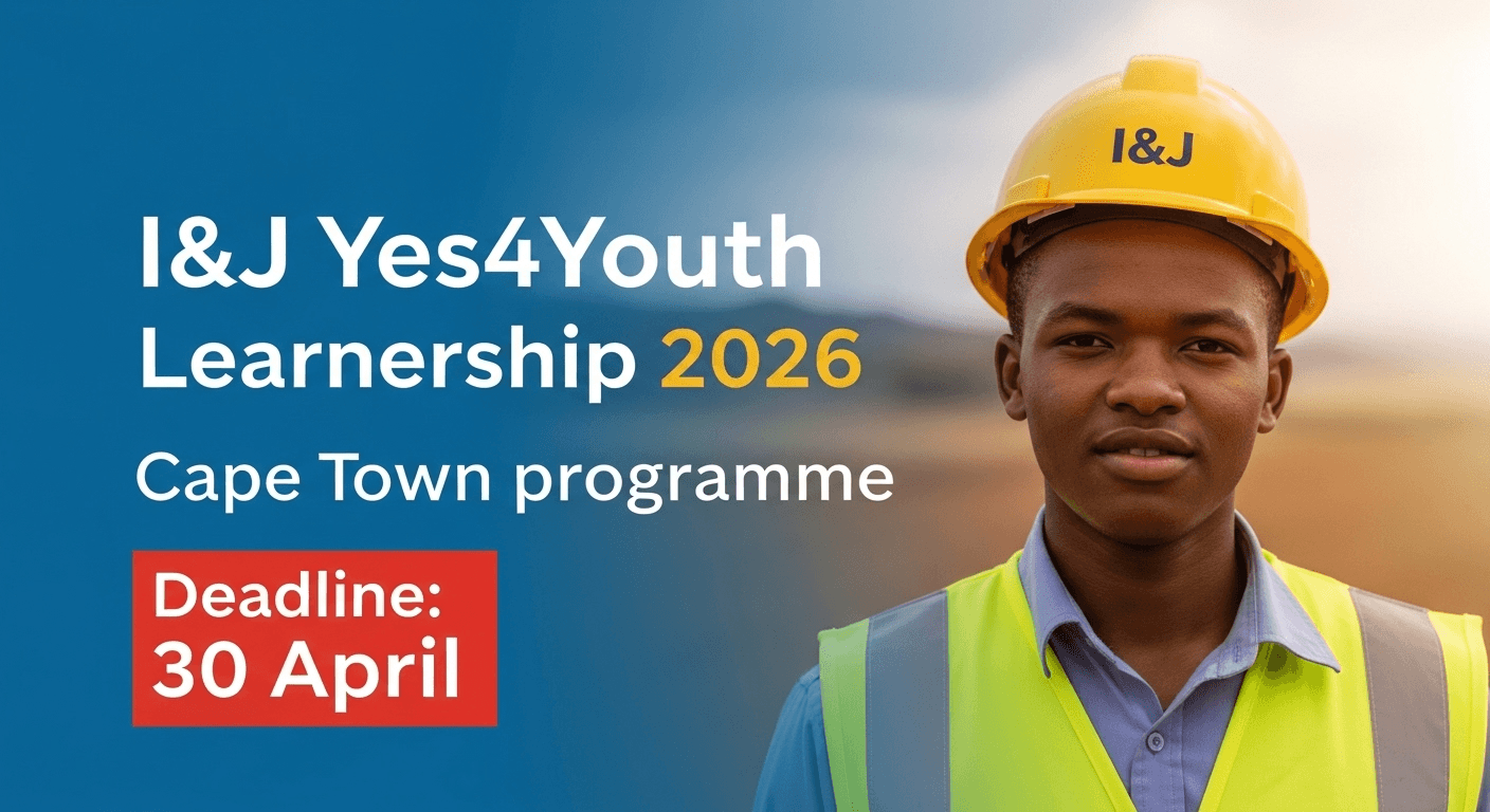I&J Yes4Youth Learnership 2026 – Cape Town programme, deadline 30 April