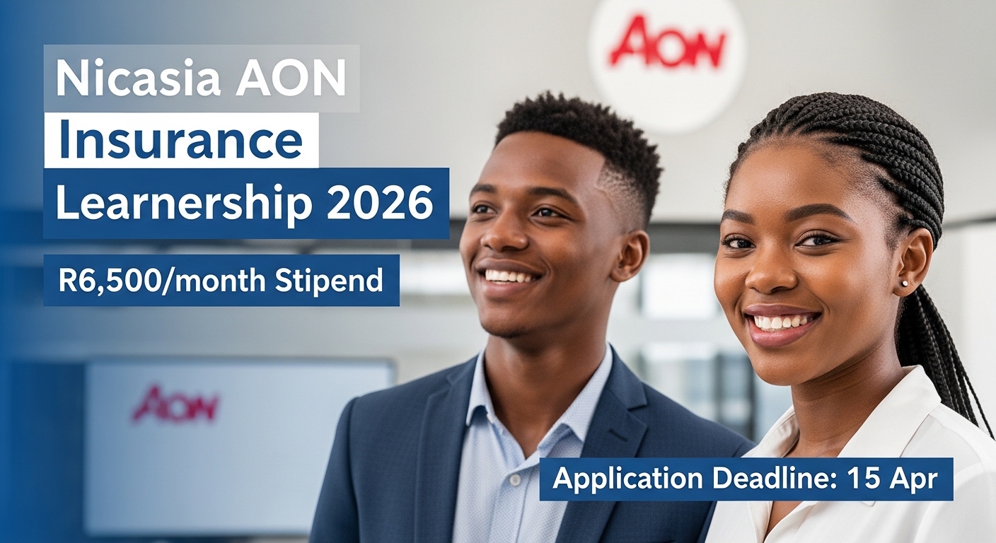 Nicasia AON Insurance Learnership 2026 – R6,500/month Stipend – 15 Apr