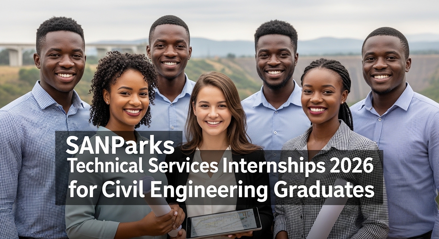 SANParks Technical Services Internships 2026 for Civil Engineering Graduates