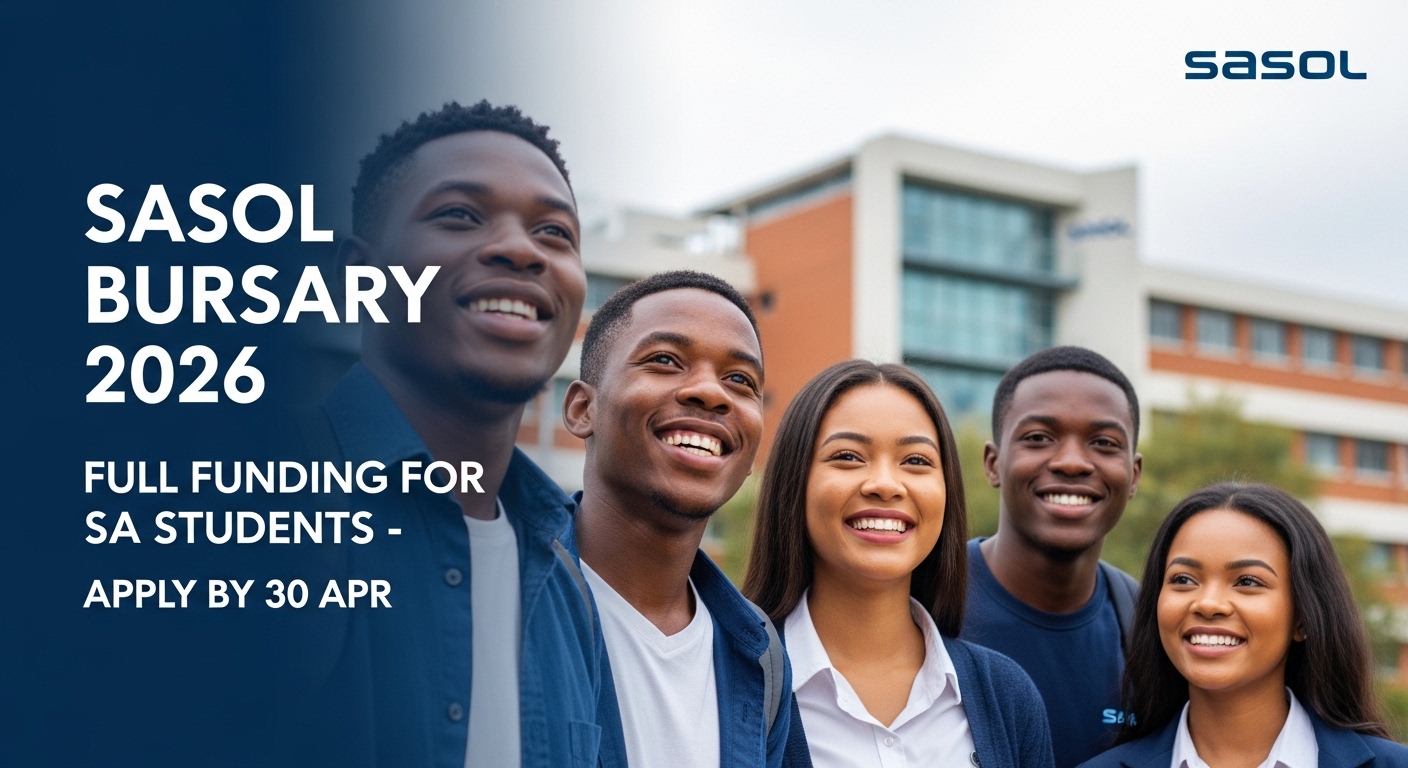 Sasol Bursary 2026: Full Funding for SA Students – Apply by 30 Apr