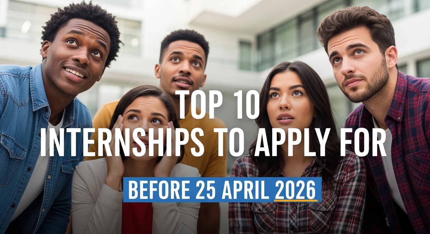 Top 10 Internships to Apply for Before 25 April 2026