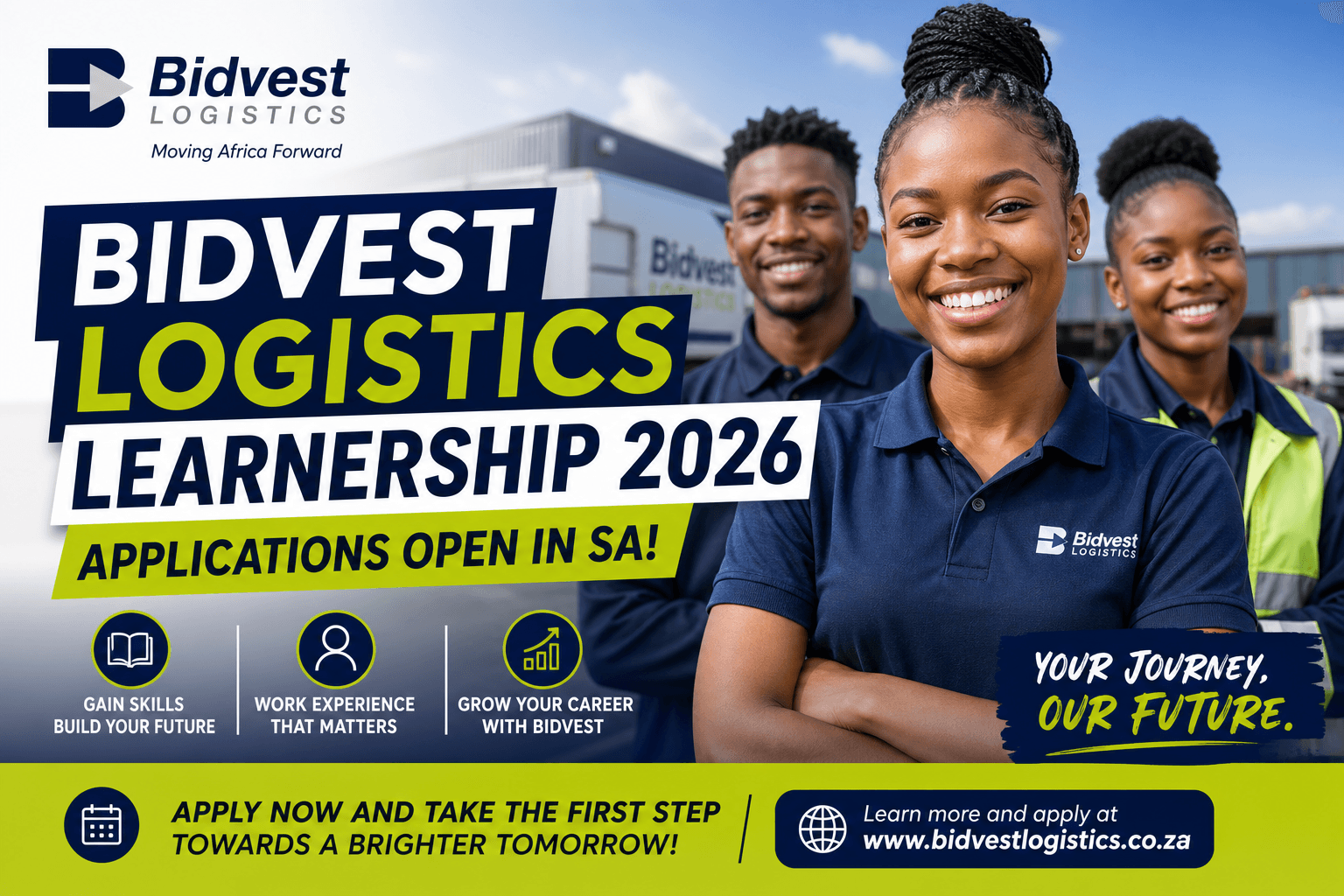 Bidvest Logistics Learnership 2026 Applications Open in SA