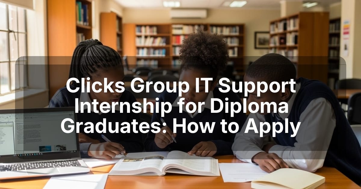 Clicks Group IT Support Internship for Diploma Graduates: How to Apply