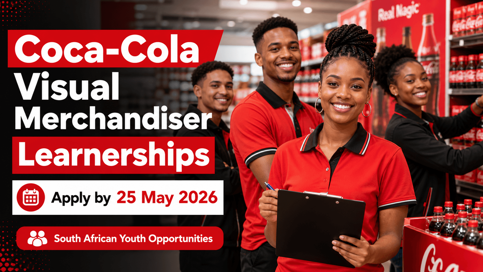 Coca-Cola Visual Merchandiser Learnerships: Apply by 25 May 2026