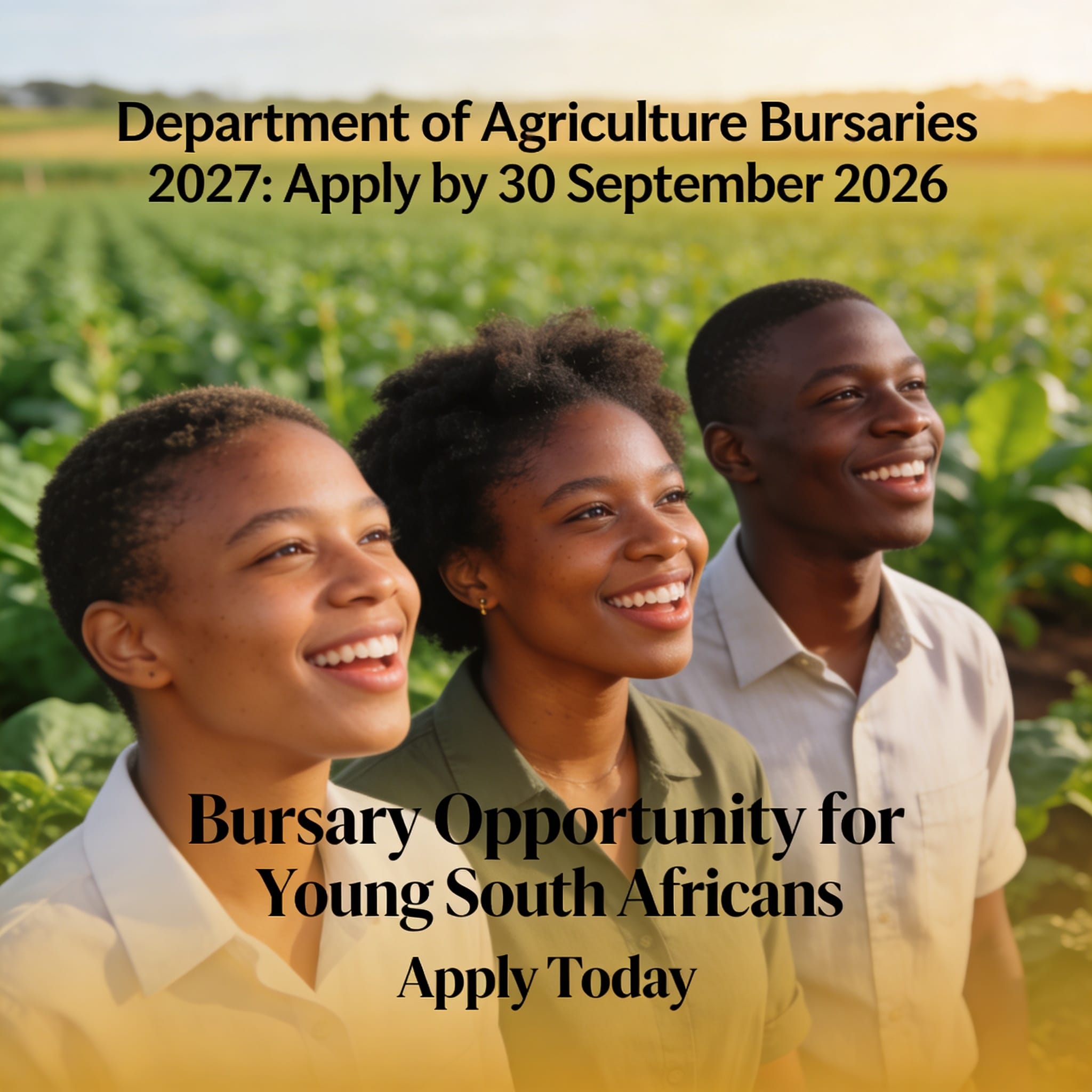Department of Agriculture Bursaries 2027: Apply by 30 September 2026