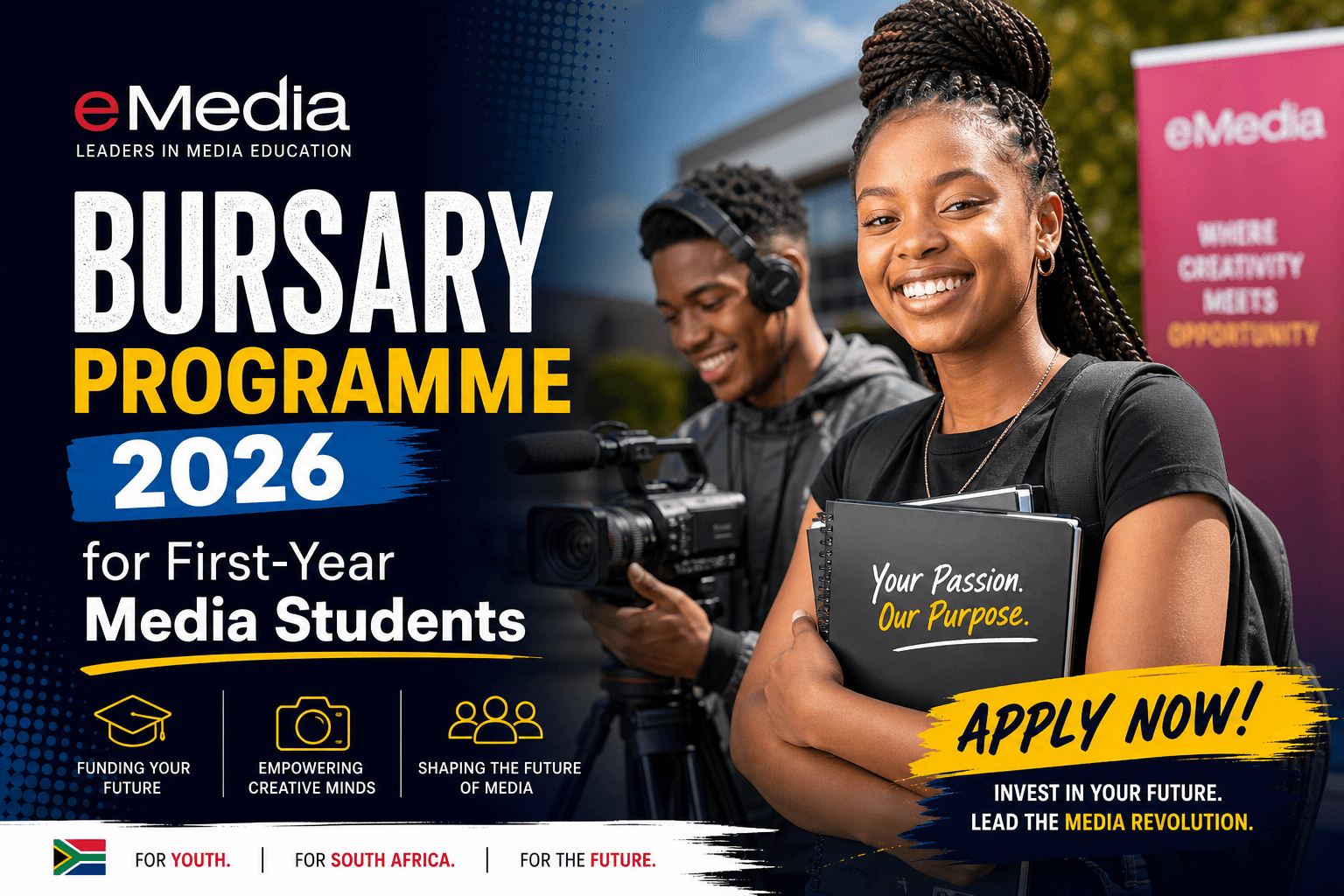 eMedia Bursary Programme 2026 for First-Year Media Students