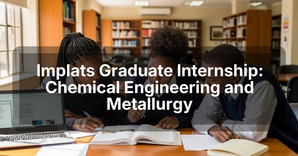 Implats Graduate Internship: Chemical Engineering and Metallurgy