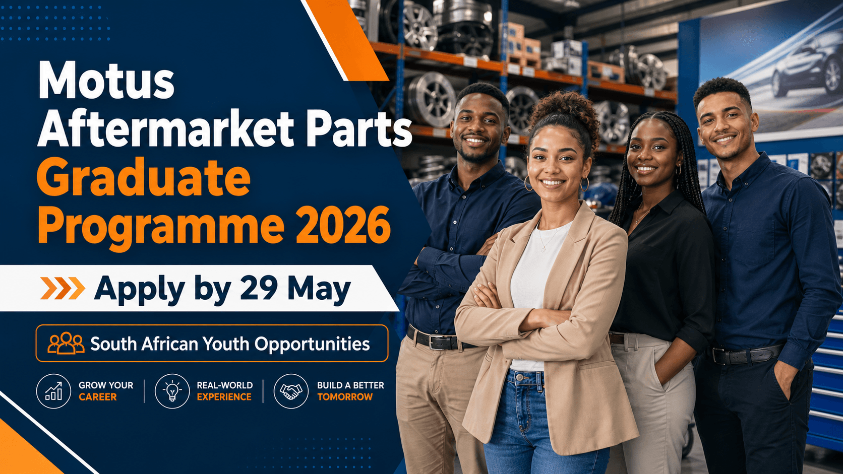 Motus Aftermarket Parts Graduate Programme 2026: Apply by 29 May