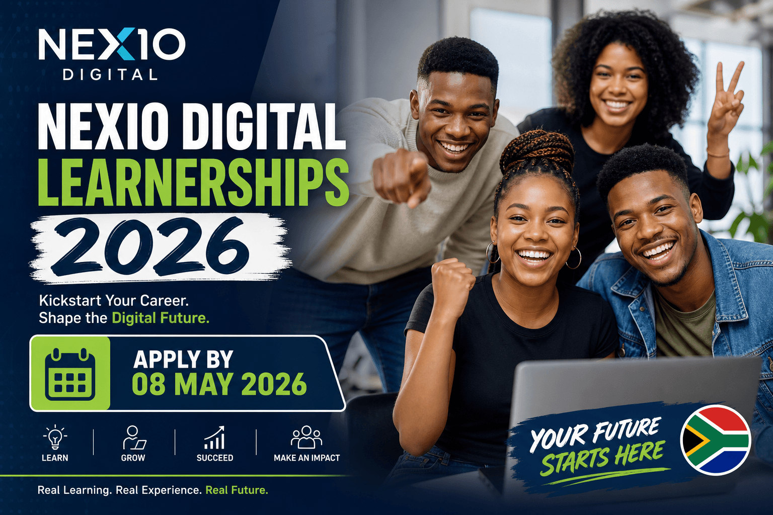 Nexio Digital Learnerships 2026: Apply by 08 May 2026