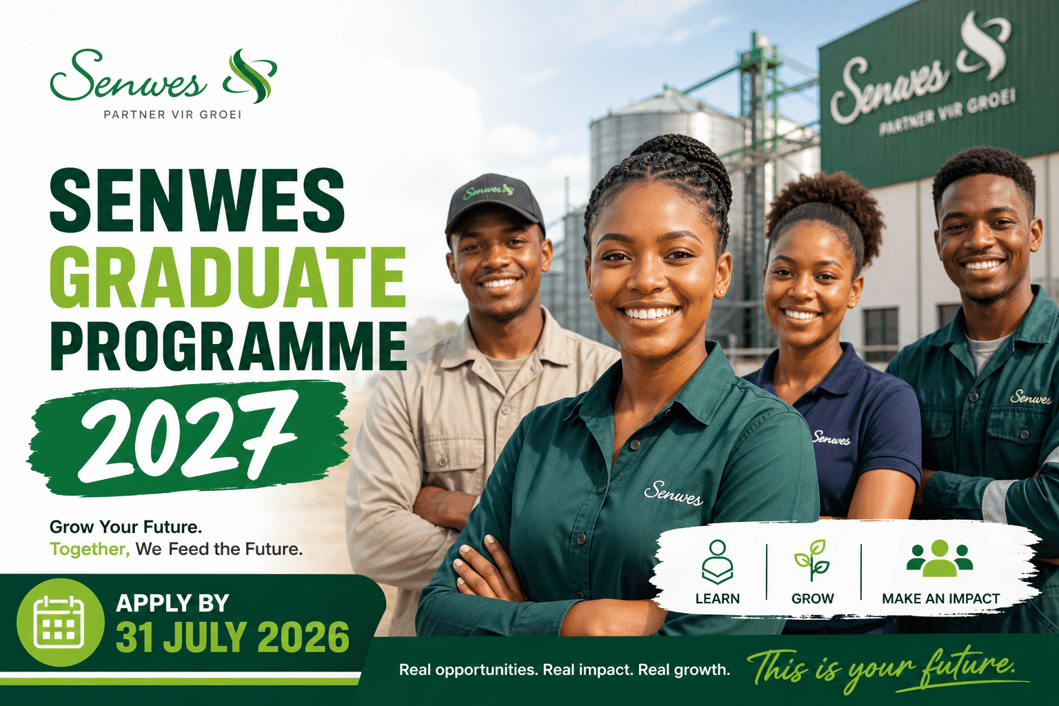 Senwes Graduate Programme 2027: Apply by 31 July 2026