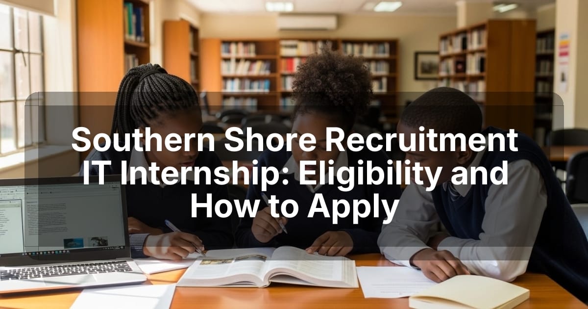 Southern Shore Recruitment IT Internship: Eligibility and How to Apply