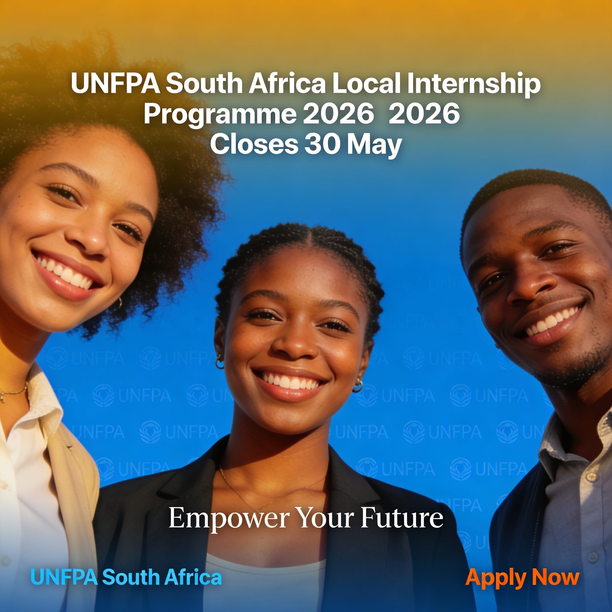 UNFPA South Africa Local Internship Programme 2026 Closes 30 May
