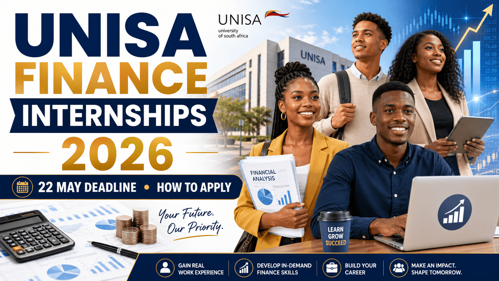 UNISA Finance Internships 2026: 22 May Deadline and How to Apply