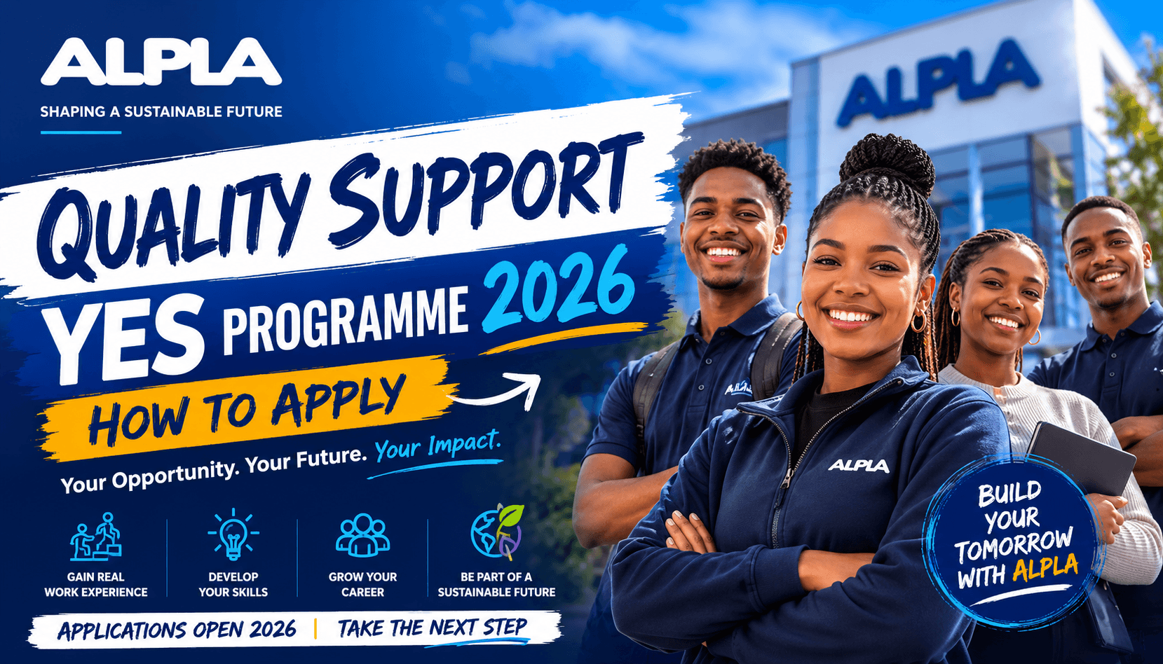 ALPLA Quality Support YES Programme 2026: How to Apply