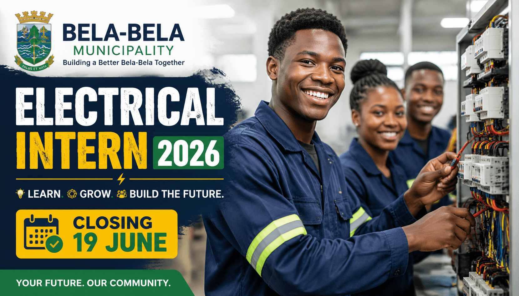 Bela-Bela Municipality Electrical Intern 2026 – Closing 19 June
