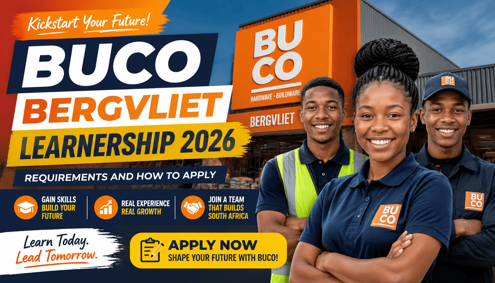 BUCO Bergvliet Learnership 2026: Requirements and How to Apply