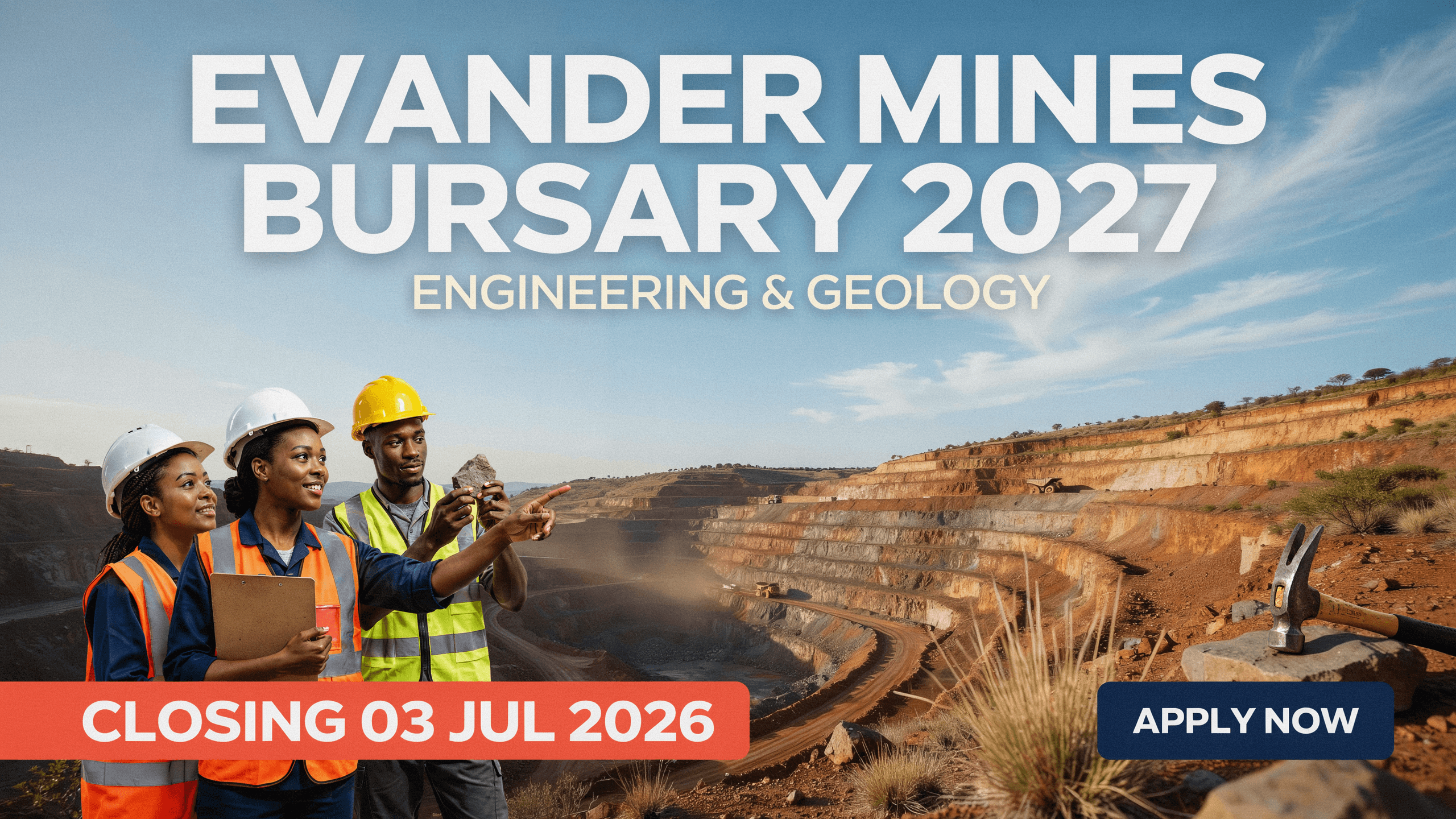 Evander Mines Bursary 2027 – Eng & Geology – Closing 03 Jul 2026