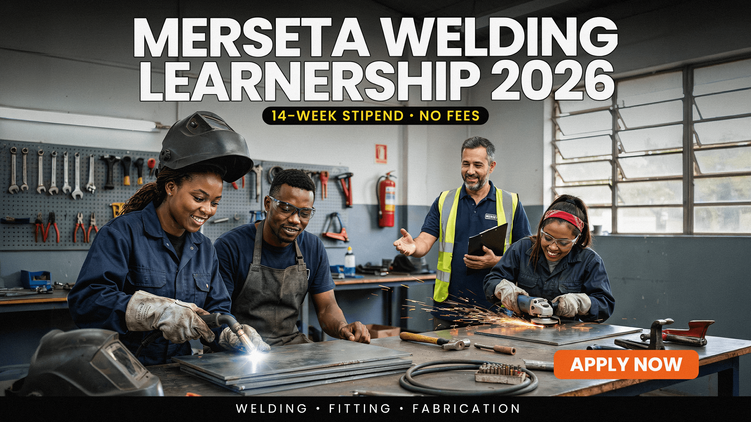 MERSETA Welding Learnership 2026 – 14‑Week Stipend, No Fees