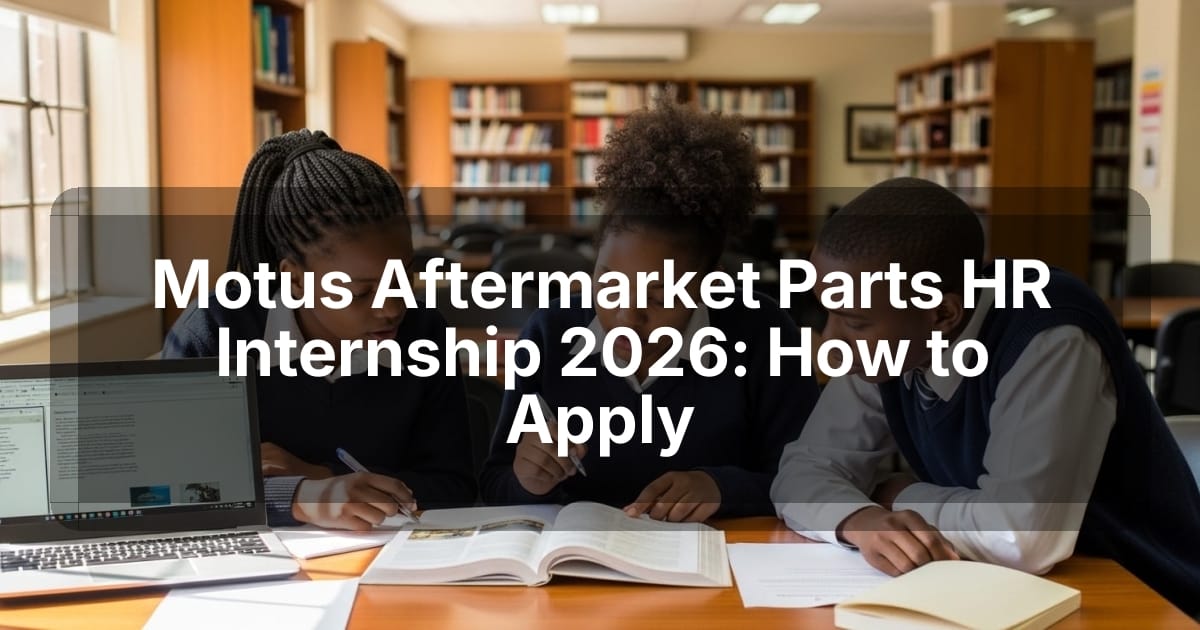 Motus Aftermarket Parts HR Internship 2026: How to Apply