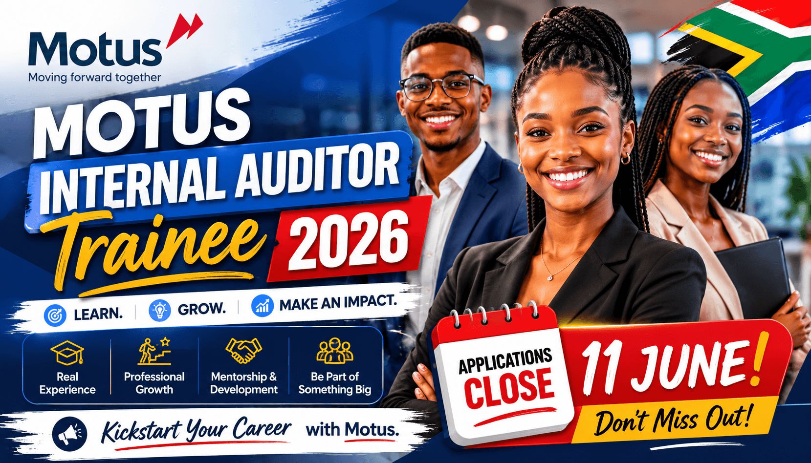 Motus Internal Auditor Trainee 2026: Applications Close 11 June